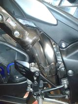 Stainless steel decat pipe for a 2014 R1